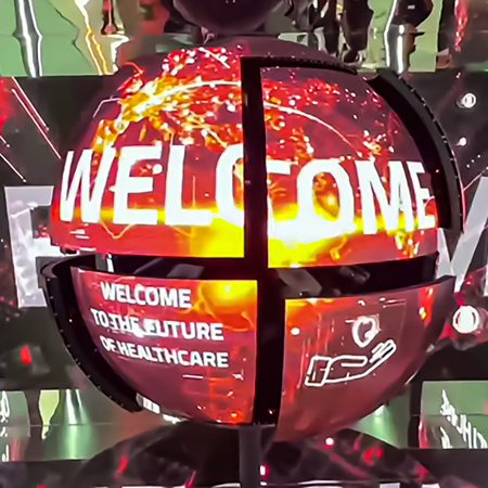 Kinetic LED Spherical Screen